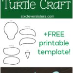 Paper Plate Turtle Craft For Kids Free Printable Template Six Clever Sisters