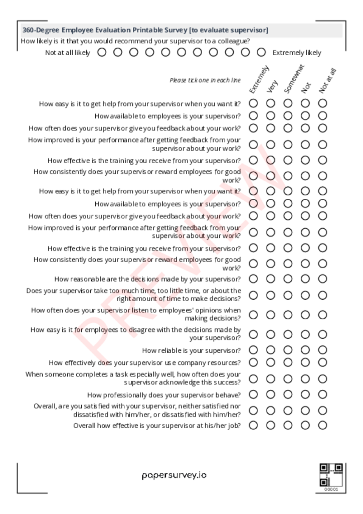 Paper Survey Templates PaperSurvey io