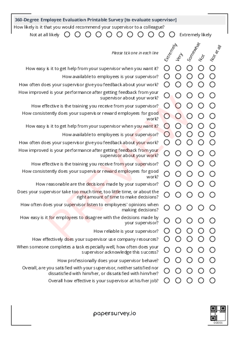 Paper Survey Templates PaperSurvey io