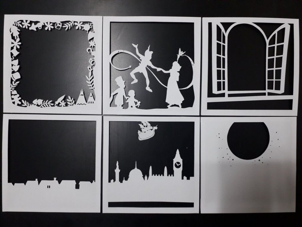 Printable 3d Paper Cut Light Box Template