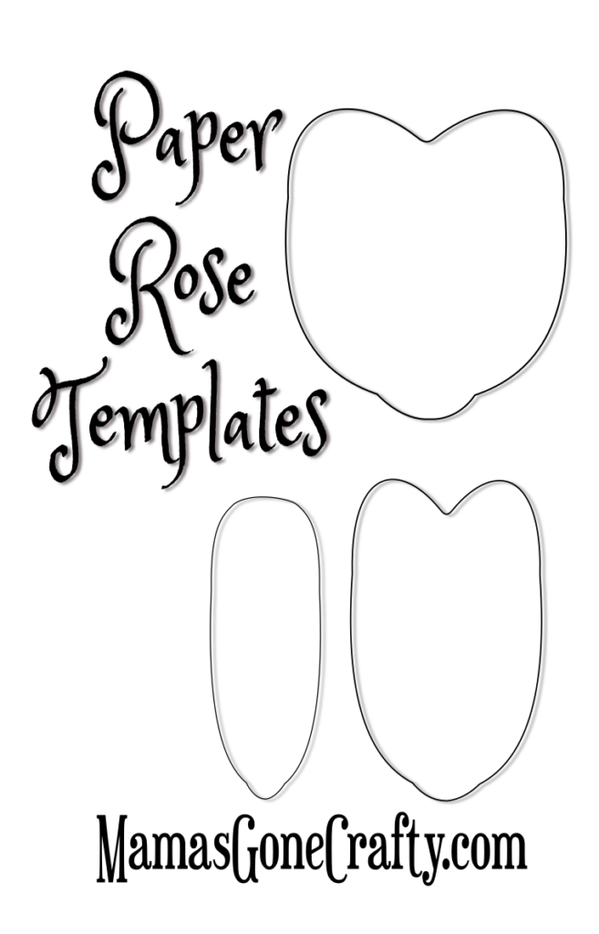 Rose Petals Template Printable