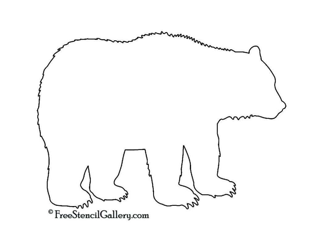 Bear Template Free Printable