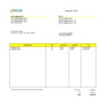 Plumbing Invoice Template Excel