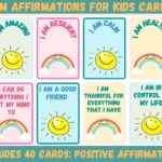 Positive Affirmation Cards For Kids 40 Affirmations Etsy sterreich