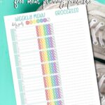 Printable 21 Day Fix Weekly Meal Planner Carrie Elle