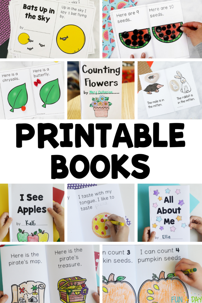 Printable Books For Preschool And Kindergarten