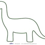 Printable Brontosaurus Decoration Dinosaur Template Dinosaur Printables Dinosaur Pictures