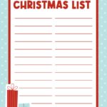 Printable Christmas Lists 25 FREE Printables Printabulls