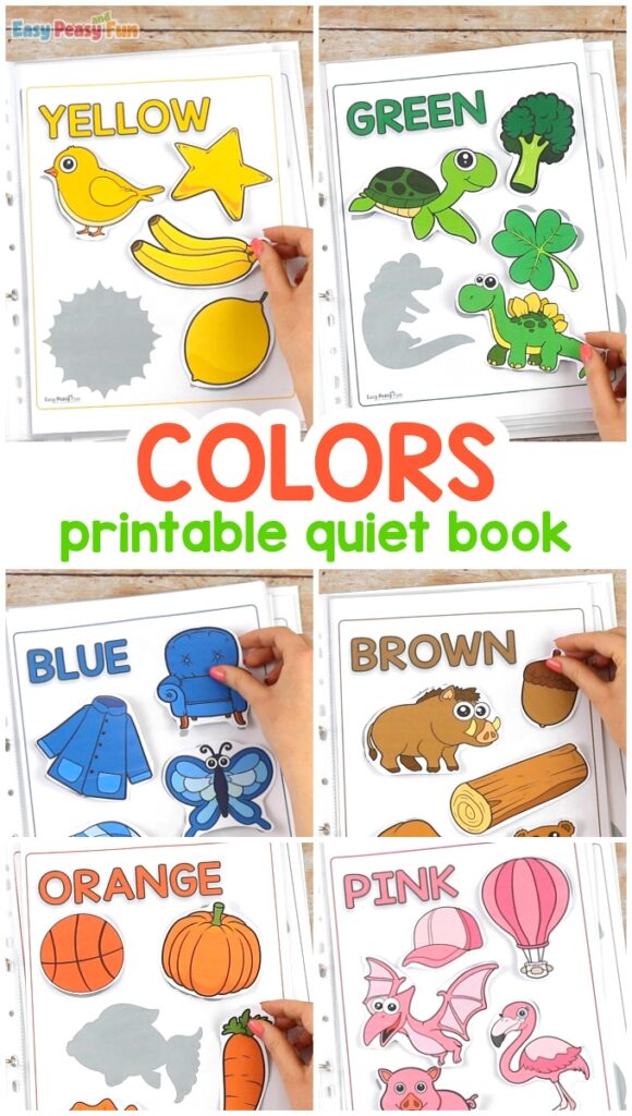 Printable Colors Quiet Book Easy Peasy And Fun