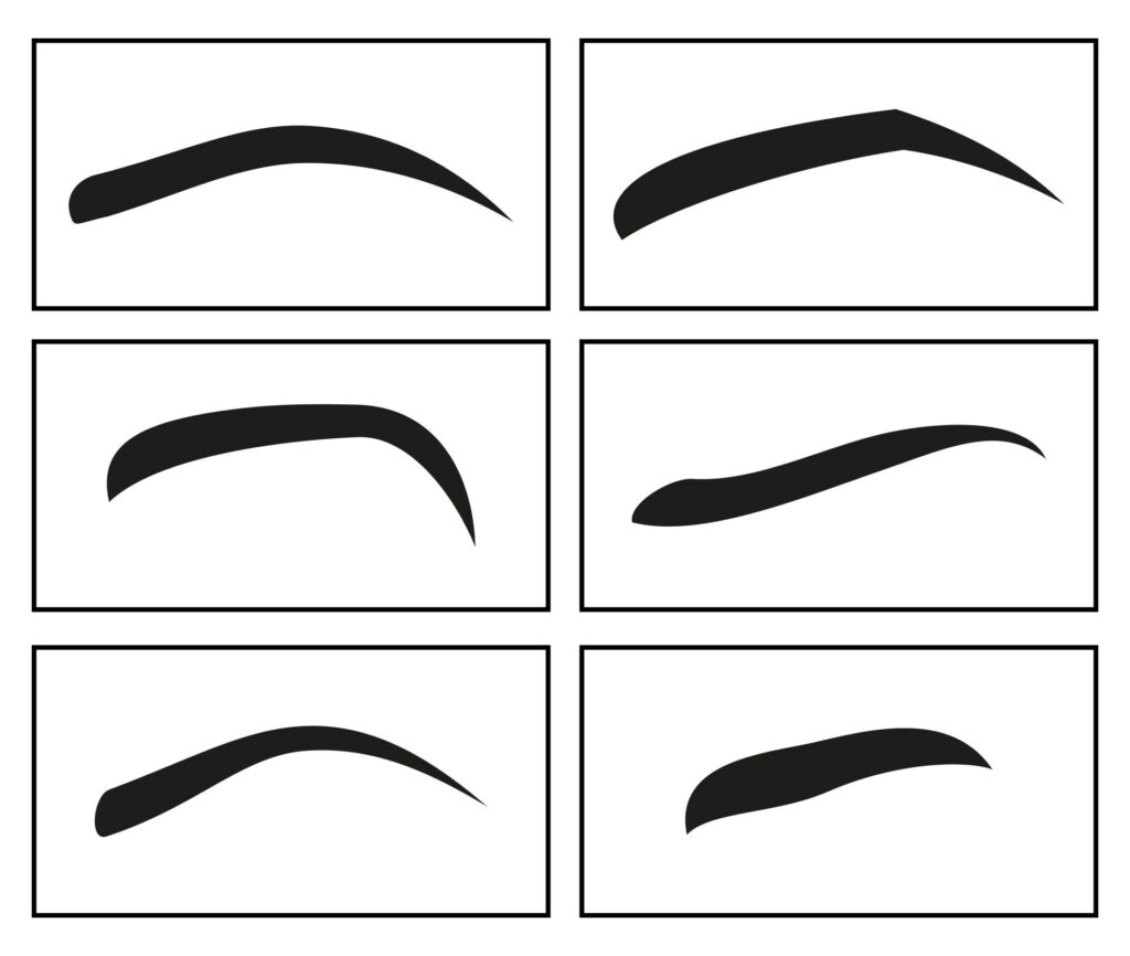 Eyebrow Template Printable