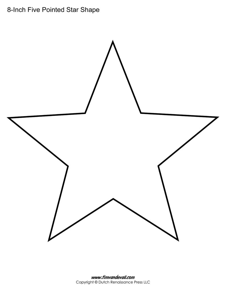 12 Inch Printable Star Template