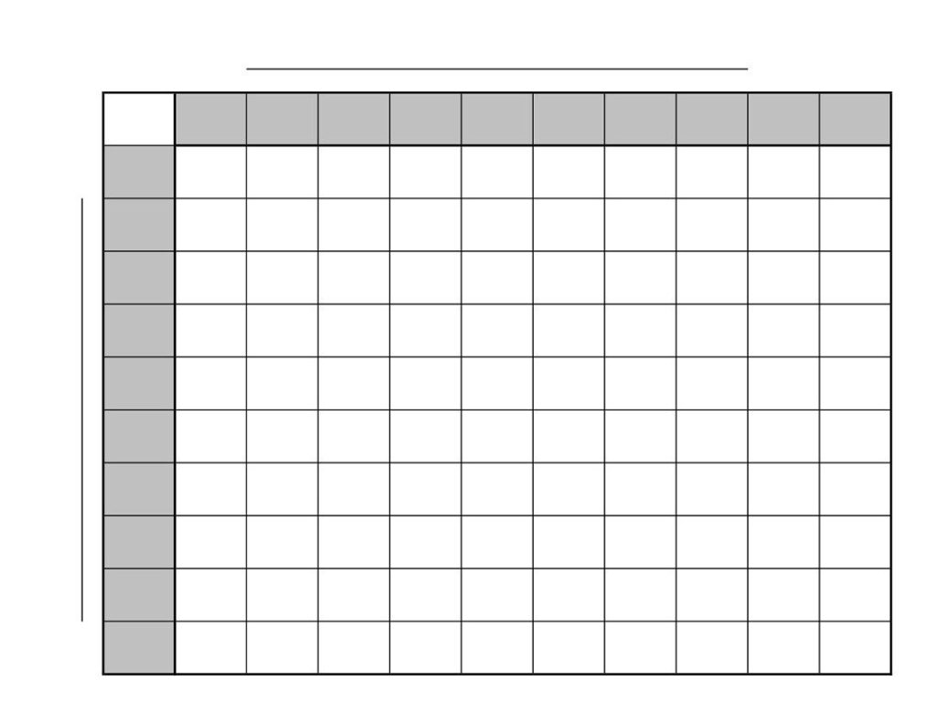 Printable 10 Square Football Pool Template Fillable Form 2023