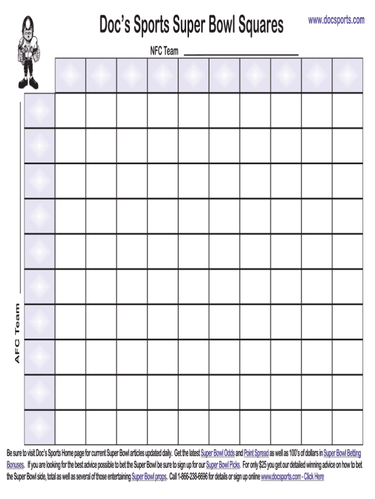 Printable Football Squares Fill Out Sign Online DocHub Fillable Form 2023