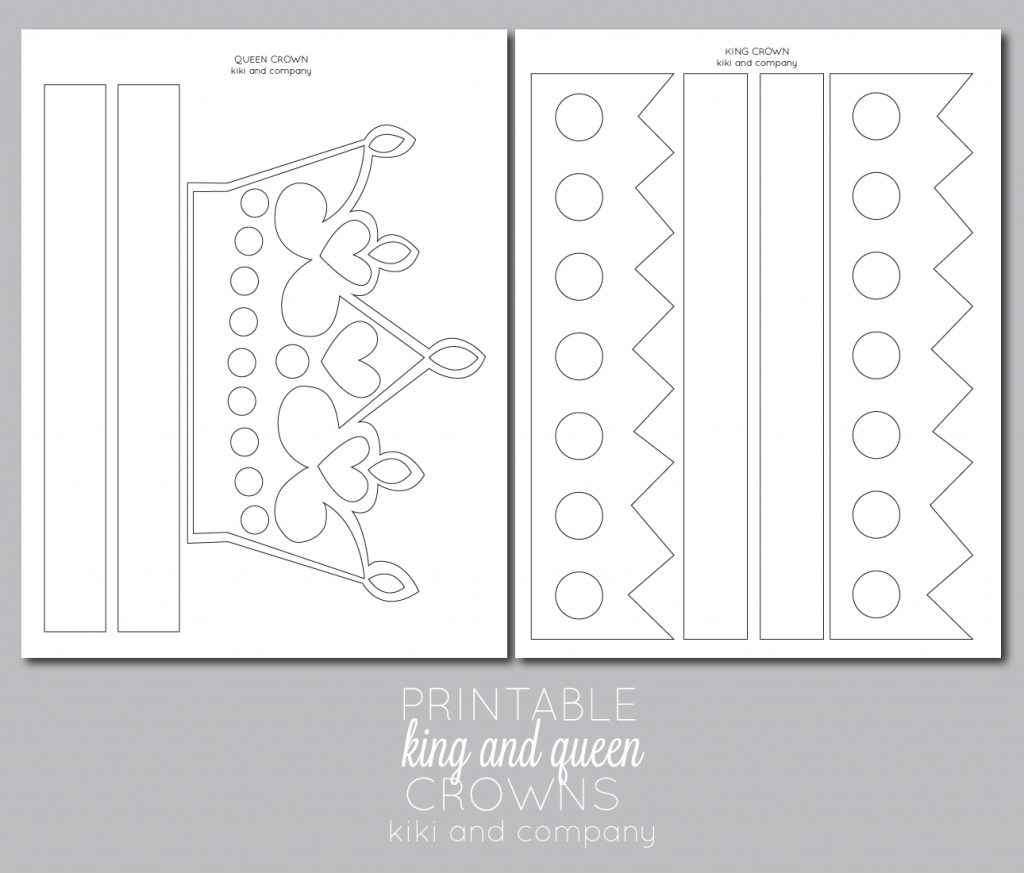 Printable Kings And Queens Crown Free Printable The Crafting Chicks