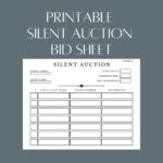 Printable Silent Auction Bid Sheet PDF File Simply Etsy sterreich