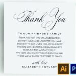 Printable Thank You Letter Template Grafik Von EighteenWeddingStore Creative Fabrica