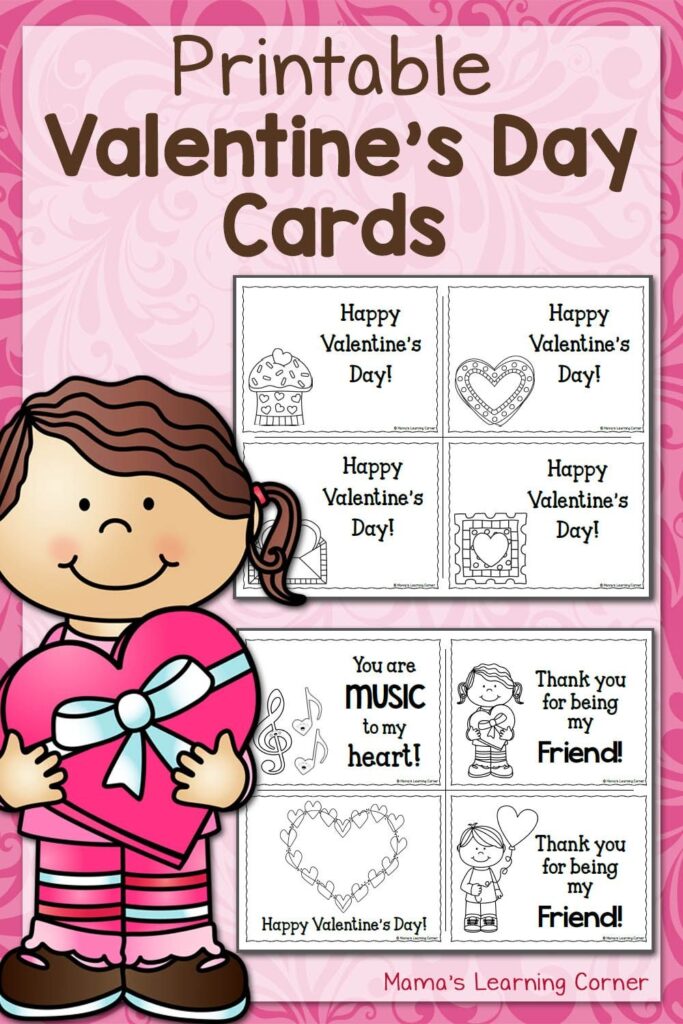 Printable Valentine s Day Cards Printable Valentines Day Cards Valentine Card Template Valentines Printables Free