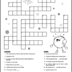 Printable Winter Crossword Puzzles For Kids Tree Valley Academy