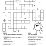 Printable Winter Crossword Puzzles For Kids Tree Valley Academy