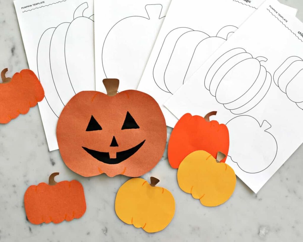 Paper Pumpkin Template Printable