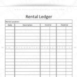 Rental Ledger For A Single Unit Location Printable Download Etsy de