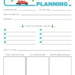 Road Trip Planner Colour The Printables