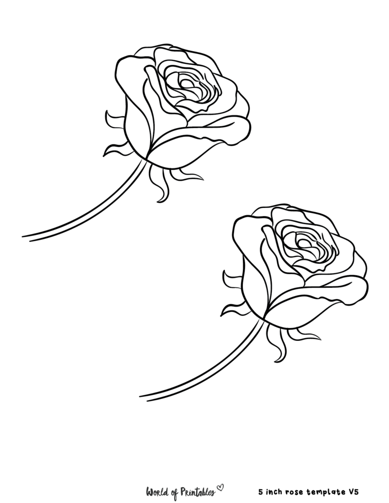 Roses Templates Printable