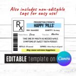 Rx Prescription Label EDITABLE AND PRINTABLE 10 Tags Etsy sterreich