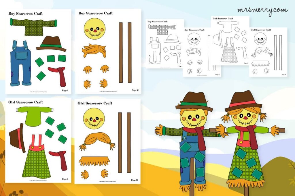 Free Scarecrow Template Printable Fillable Form 2024