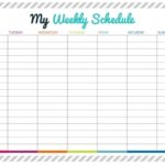 Schedule With 15 Minate Time Slots Weekly Calendar Printable Weekly Calendar Template Free Printable Weekly Calendar