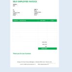Self Employed Invoice PDF Templates Free Download Template