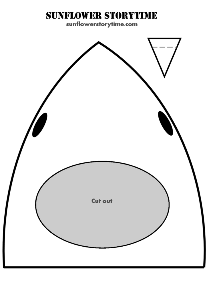 Printable Shark Head Template