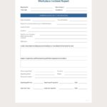Simple Workplace Incident Report Template Google Docs Word Apple Pages PDF Template