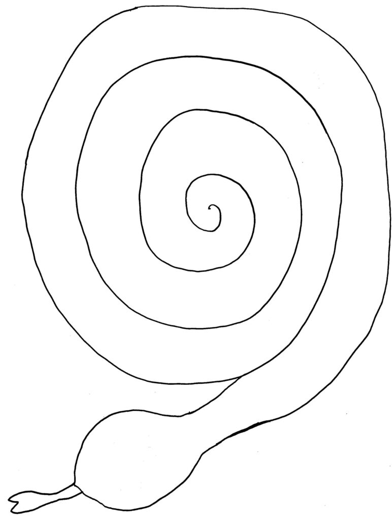 Spiral Snake Template Snake Drawing Templates Printable Free Spiral Drawing