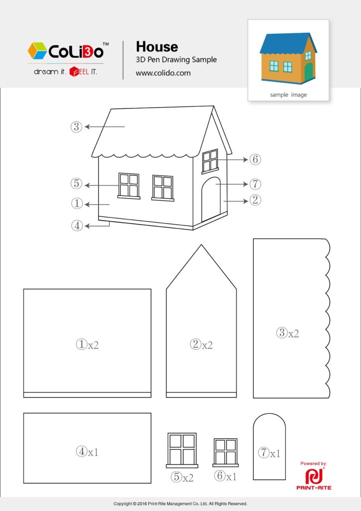 Stencils For 3D Pen 3D Printing Is Easier Than Ever Casas De Cajas De Cart n Dise o De Bol grafos Plantilla Casa De Jengibre