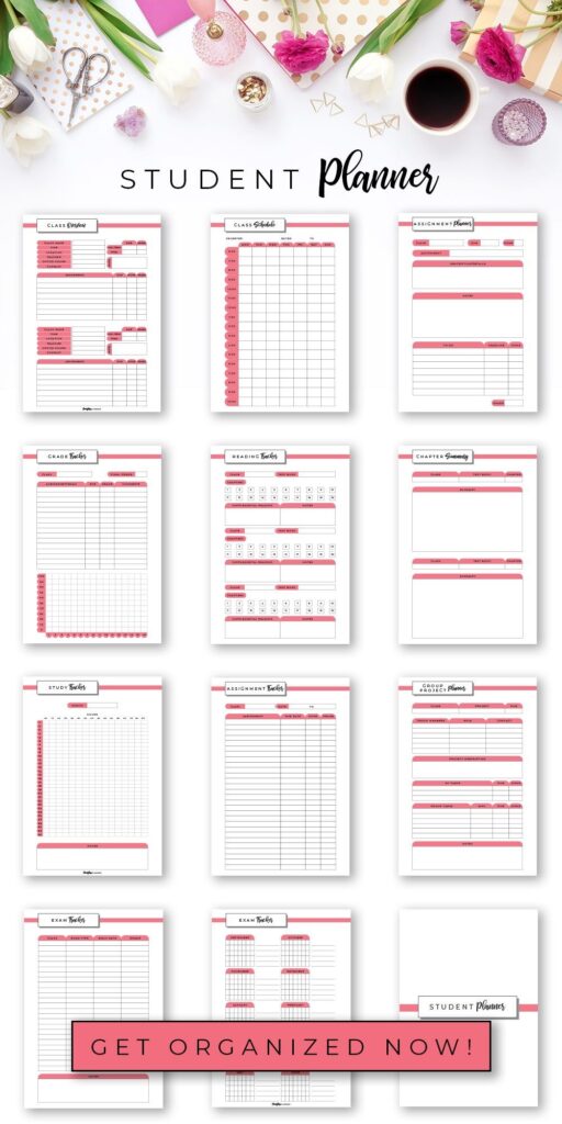 Student Planner Printable Pdf