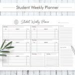 Student Weekly Planner Grafik Von HelArtShop Creative Fabrica