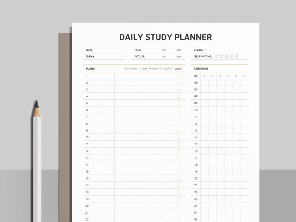 Study Planner Printable Student Planner Academic Planner Etsy de