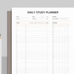 Study Planner Printable Student Planner Academic Planner Etsy de