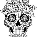 Sugar Skull Coloring Page Free Printable Coloring Pages