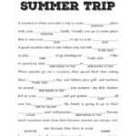 Summer Mad Libs Printable Printable Mad Libs Kids Mad Libs Mad Libs