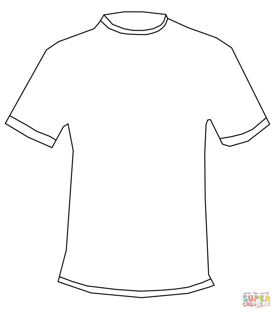 T shirt Coloring Page Free Printable Coloring Pages