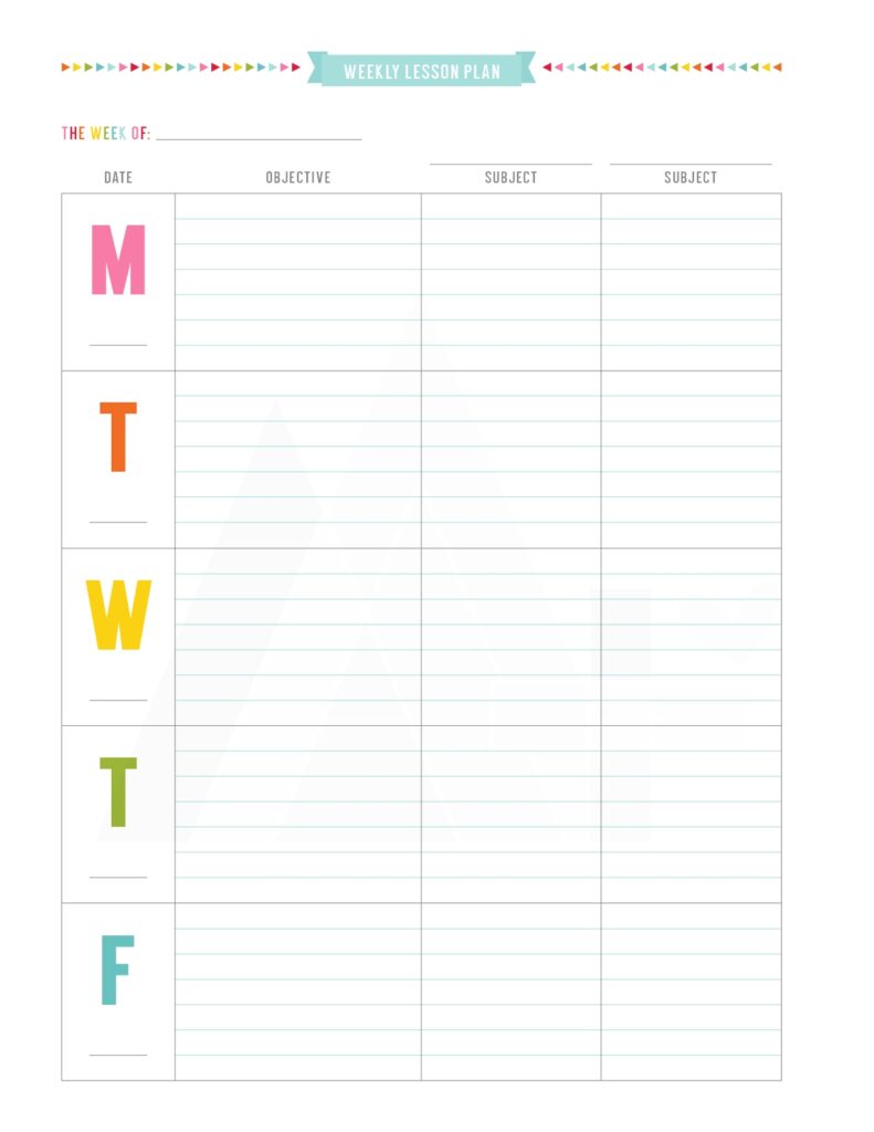 Free Teacher Planner Printables