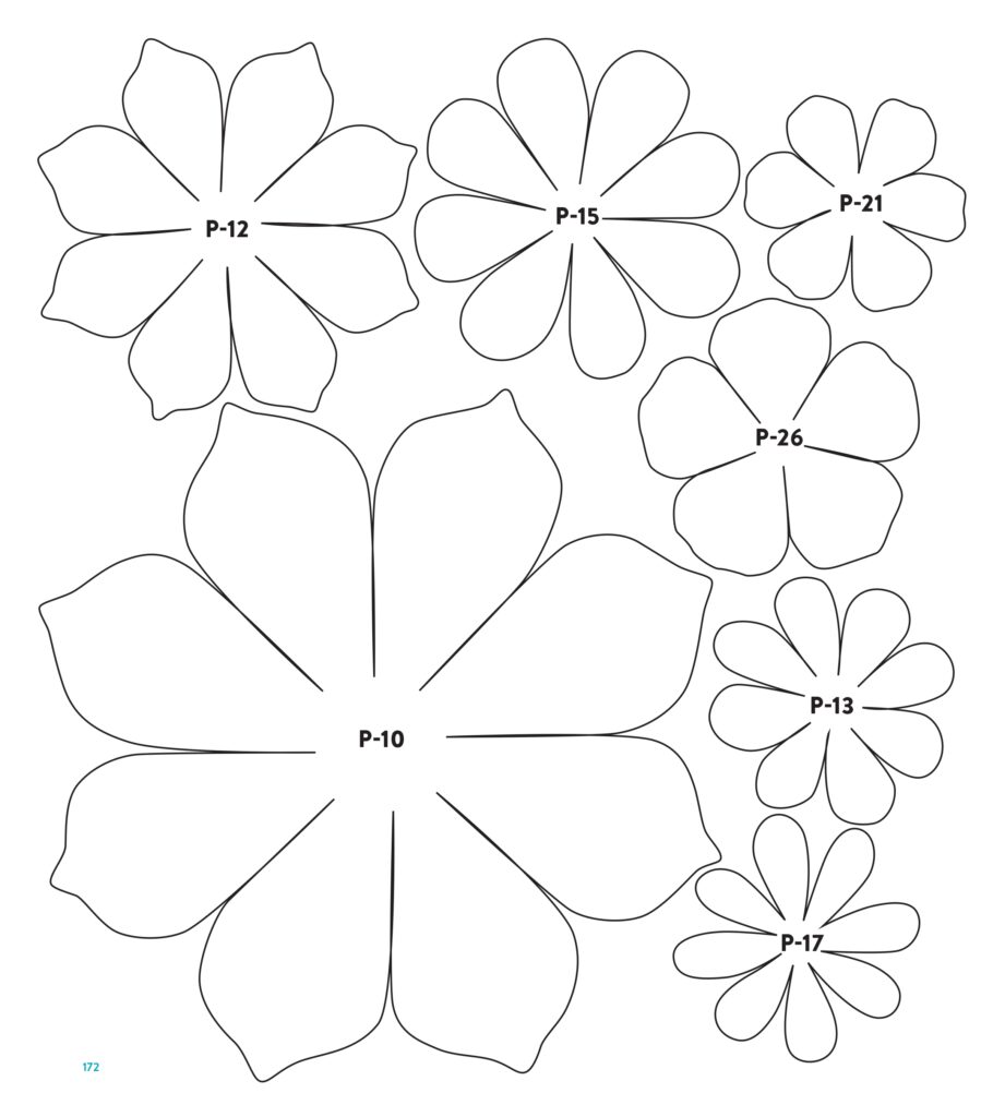 Paper Flower Templates Printables