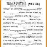 Thanksgiving Mad Libs Printable My Sister s Suitcase Packed With Creativity