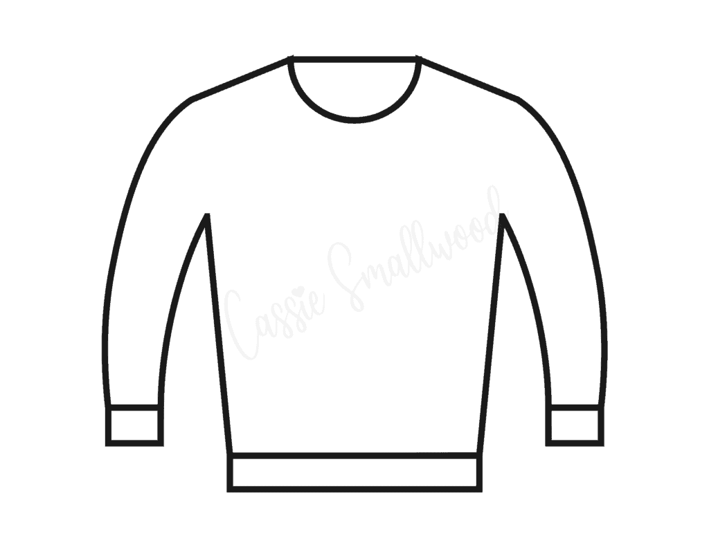 Free Printable Ugly Sweater Template