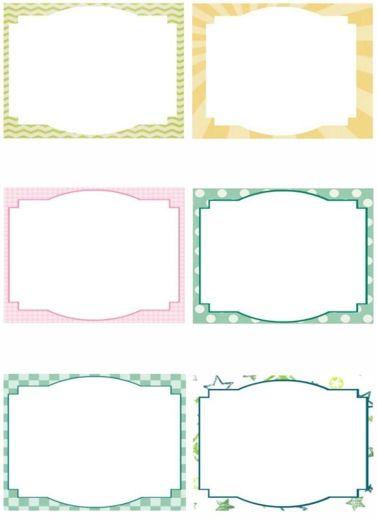 Free Printable Note Cards Template