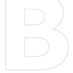 The Letter B Printable Stencil Uppercase Free Stencils Printables Free Printable Letter Stencils Alphabet Stencils