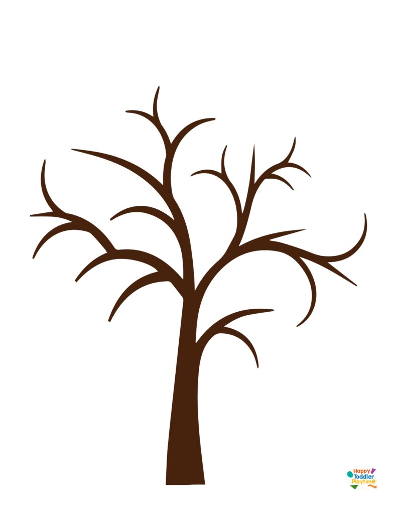 Printable Tree Trunk Template