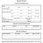 Truck Driver Application Template Fill Out Sign Online DocHub